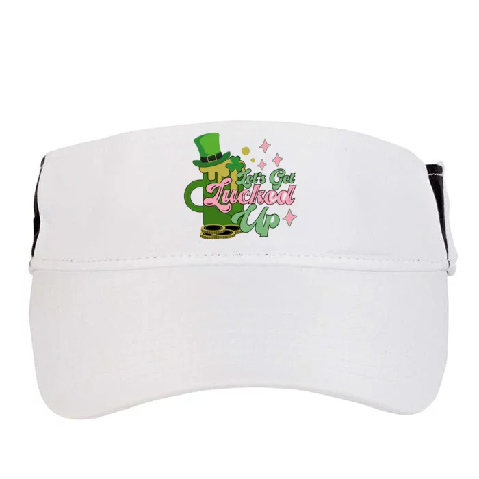 Let's Get Lucked Up St Patrick's Adult Drive Performance Visor