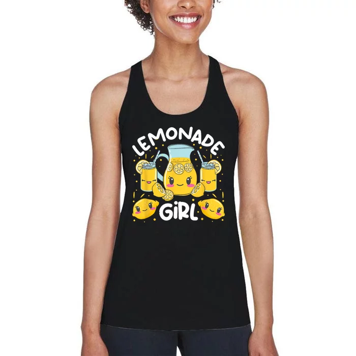 Lemonade Girl Lemonade Stand Boss Women's Racerback Tank