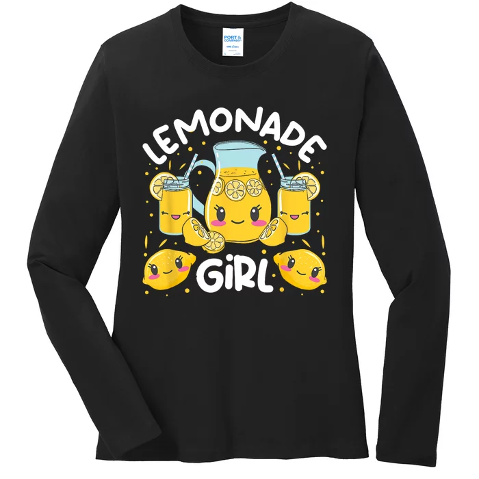 Lemonade Girl Lemonade Stand Boss Ladies Long Sleeve Shirt