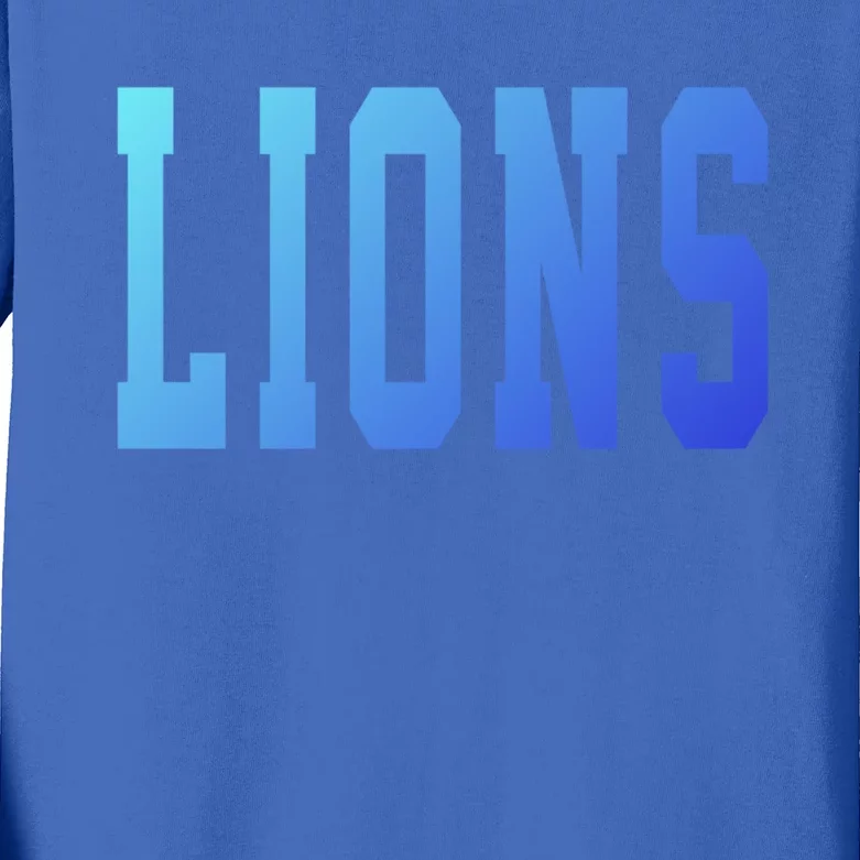 Lions Gift Kids Long Sleeve Shirt