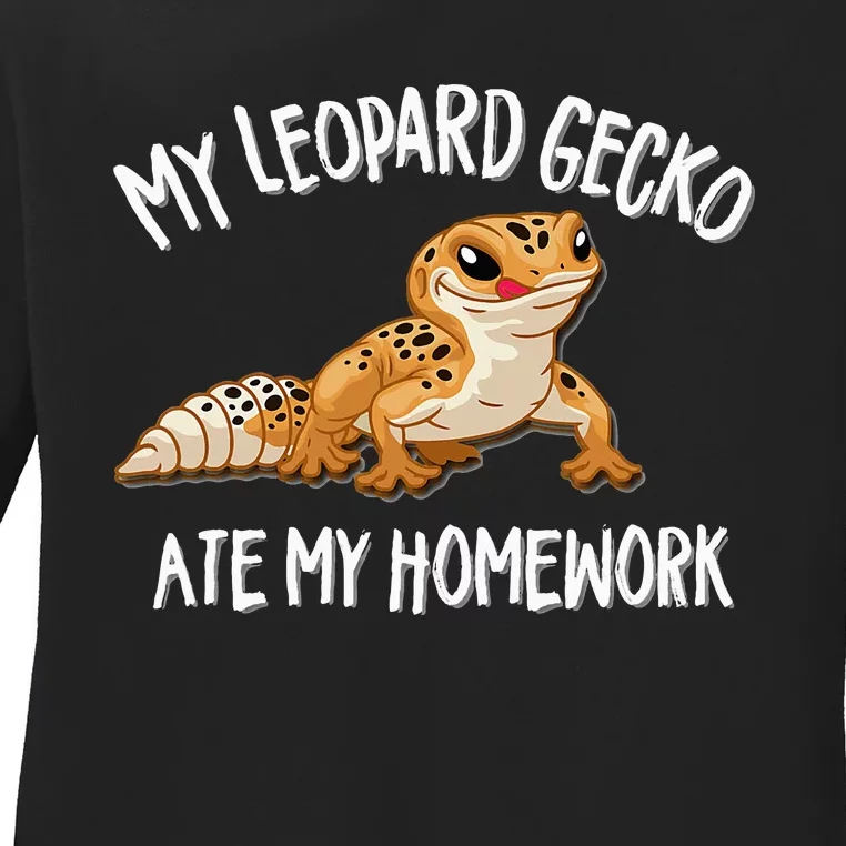 Leopard Gecko Ladies Long Sleeve Shirt