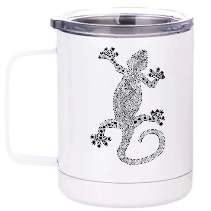 Lizard Gift Lizard Lover Gift Front & Back 12oz Stainless Steel Tumbler Cup