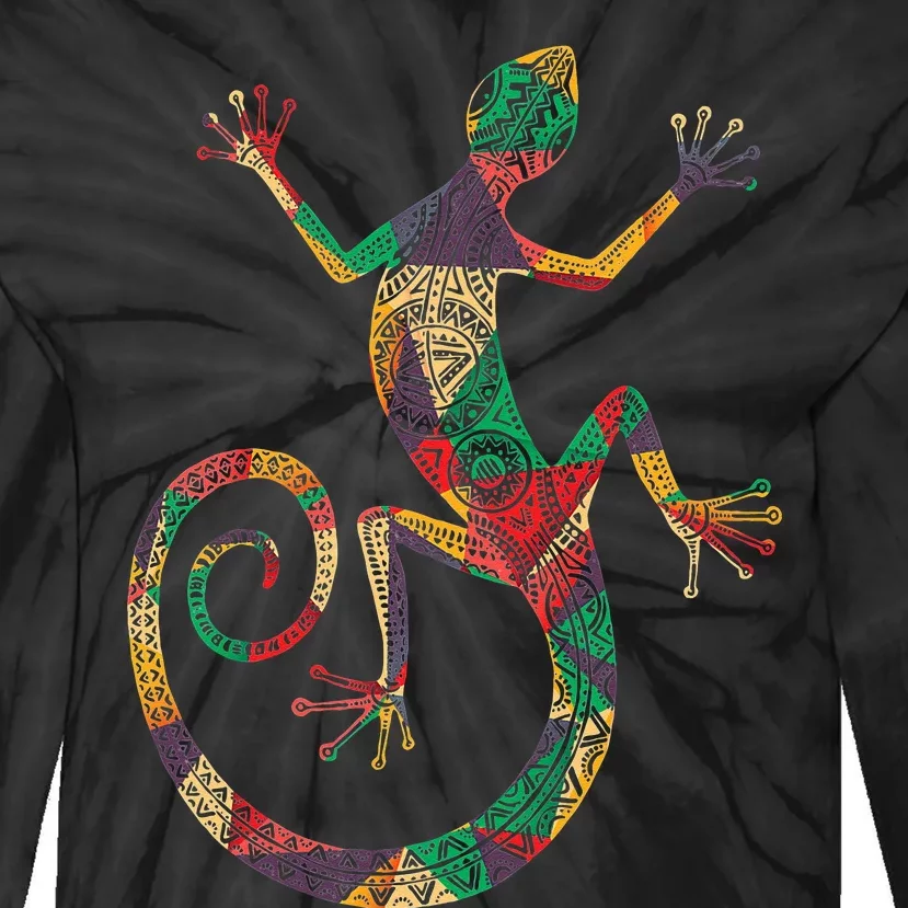 Lizard Gecko Tie-Dye Long Sleeve Shirt