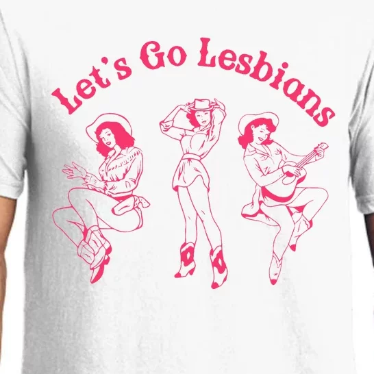 Lets Go Lesbians Western Cowgirls Lgbt Month Pajama Set