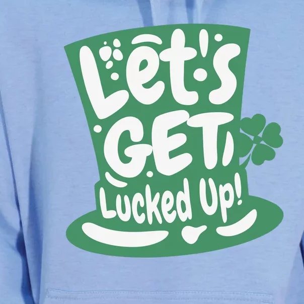 Lets Get Lucked Up Cute St Patricks Day Unisex Surf Hoodie