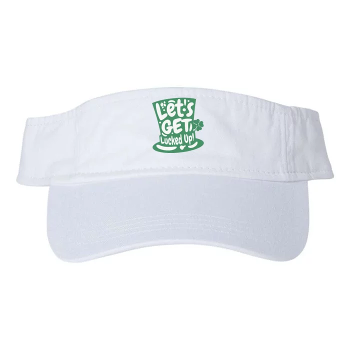 Lets Get Lucked Up Cute St Patricks Day Valucap Bio-Washed Visor