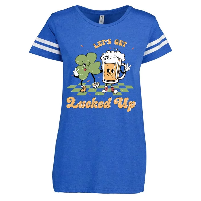 Let's Get Lucked Up Enza Ladies Jersey Football T-Shirt