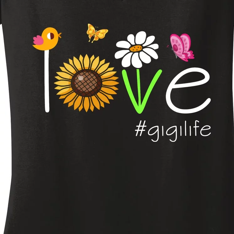 Love Gigi Life Cute Matching Family Women's V-Neck T-Shirt