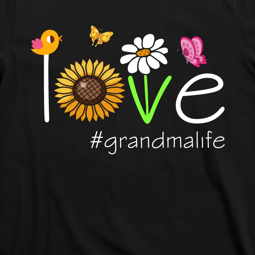 Love Grandma Life Cute Matching Family T-Shirt