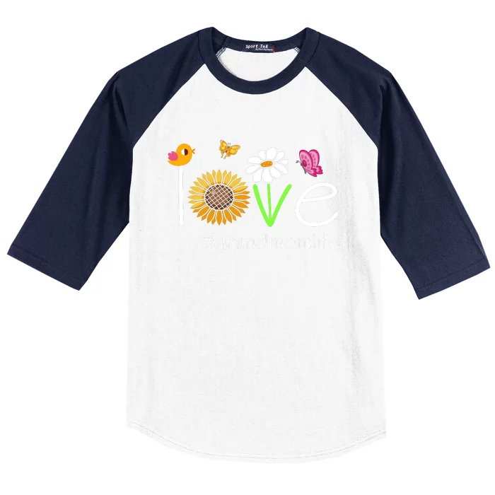 Love Grandmom Life Cute Matching Family Baseball Sleeve Shirt