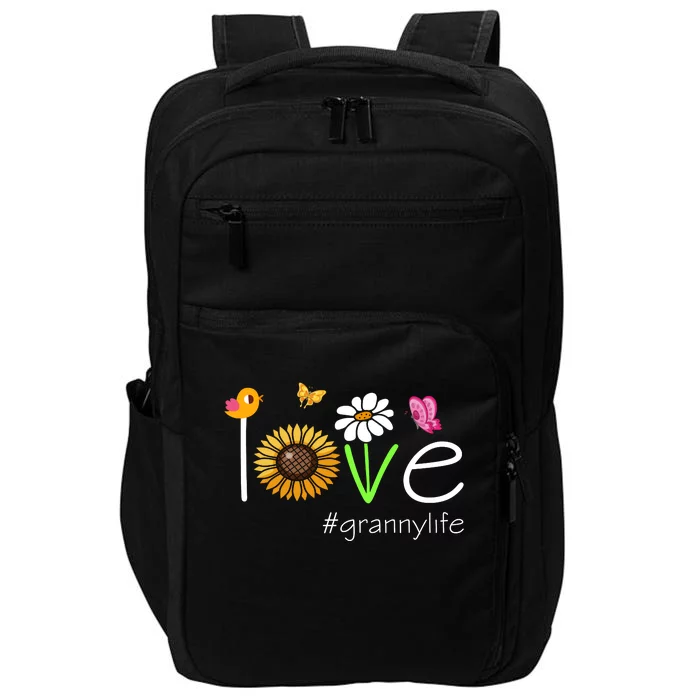 Love Granny Life Cute Matching Family Impact Tech Backpack