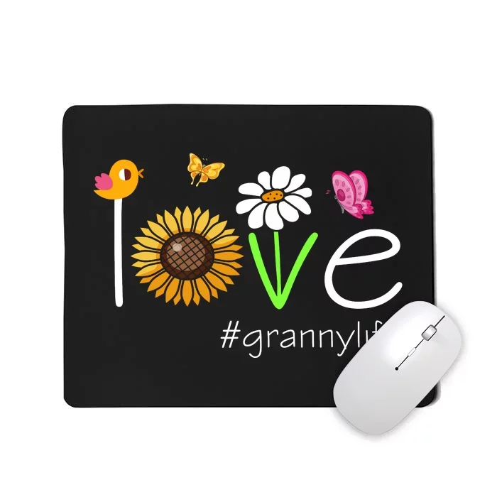 Love Granny Life Cute Matching Family Mousepad