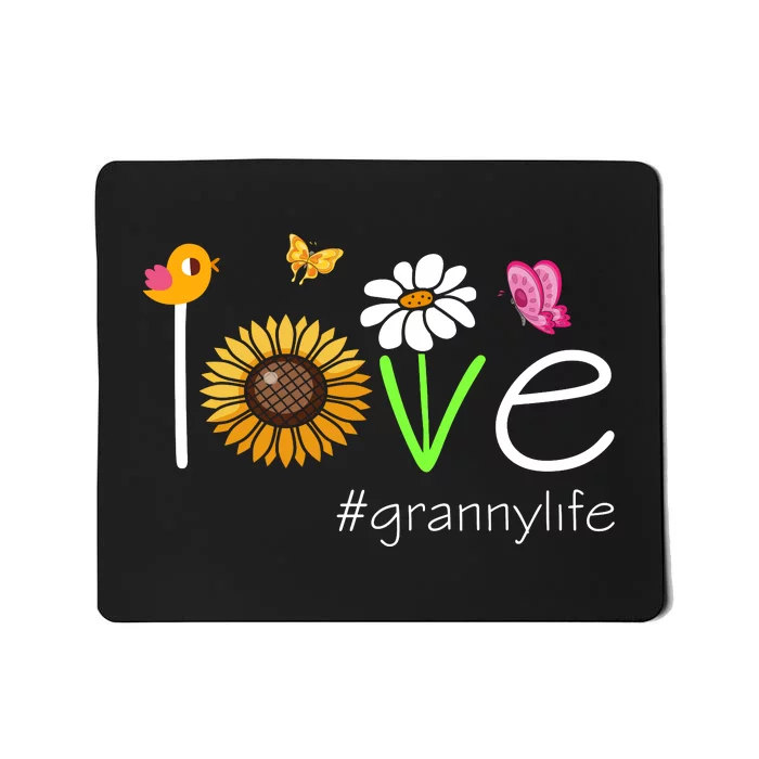 Love Granny Life Cute Matching Family Mousepad