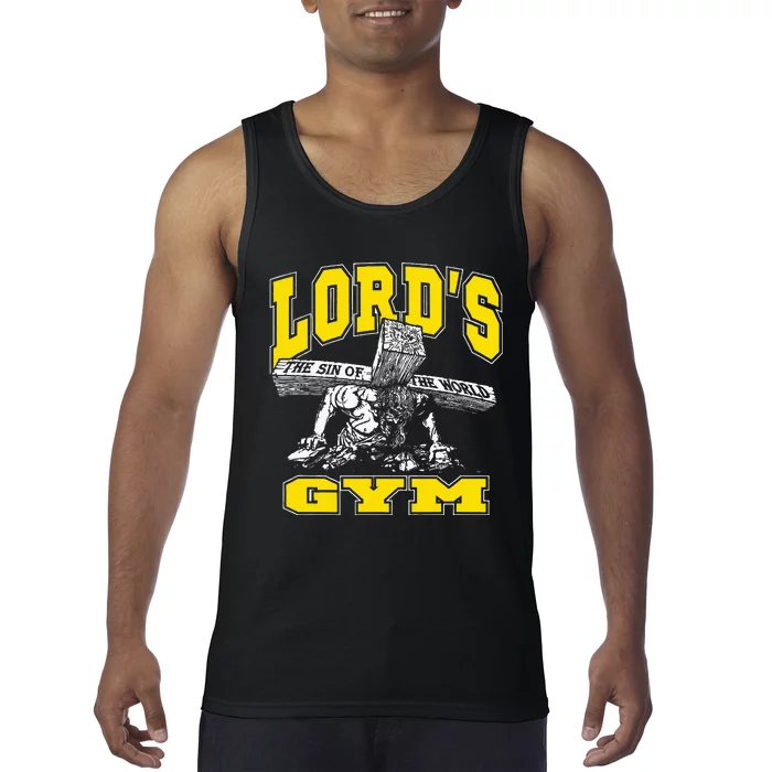 Lords Gym LordS The Sin Of World Jesus Tank Top