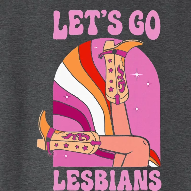 LetS Go Lesbians Lgbtq Lesbian Pride Month Women's Crop Top Tee