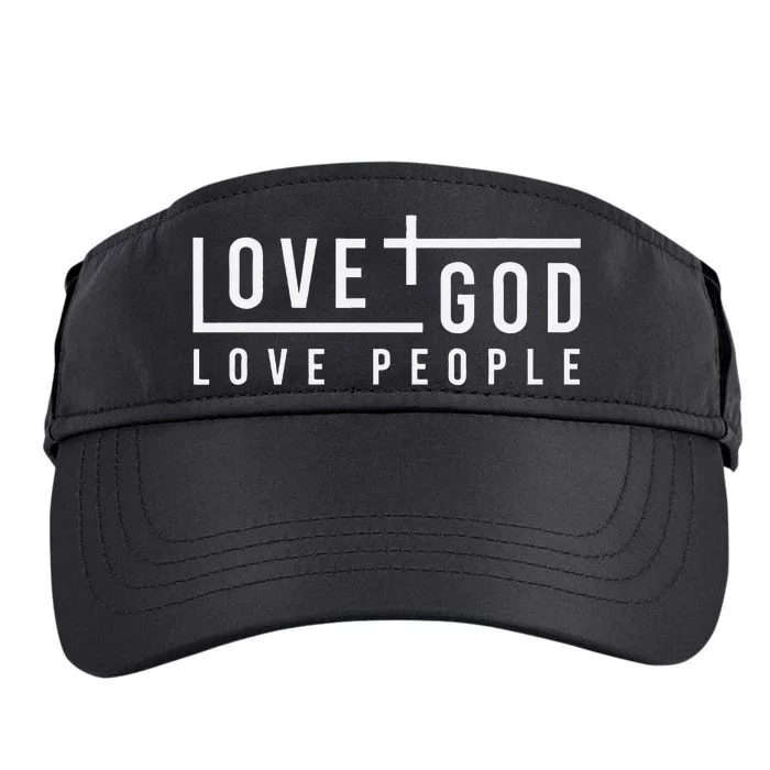 Love God Love People Adult Drive Performance Visor