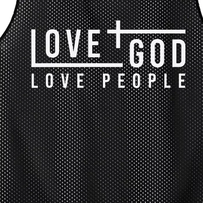 Love God Love People Mesh Reversible Basketball Jersey Tank