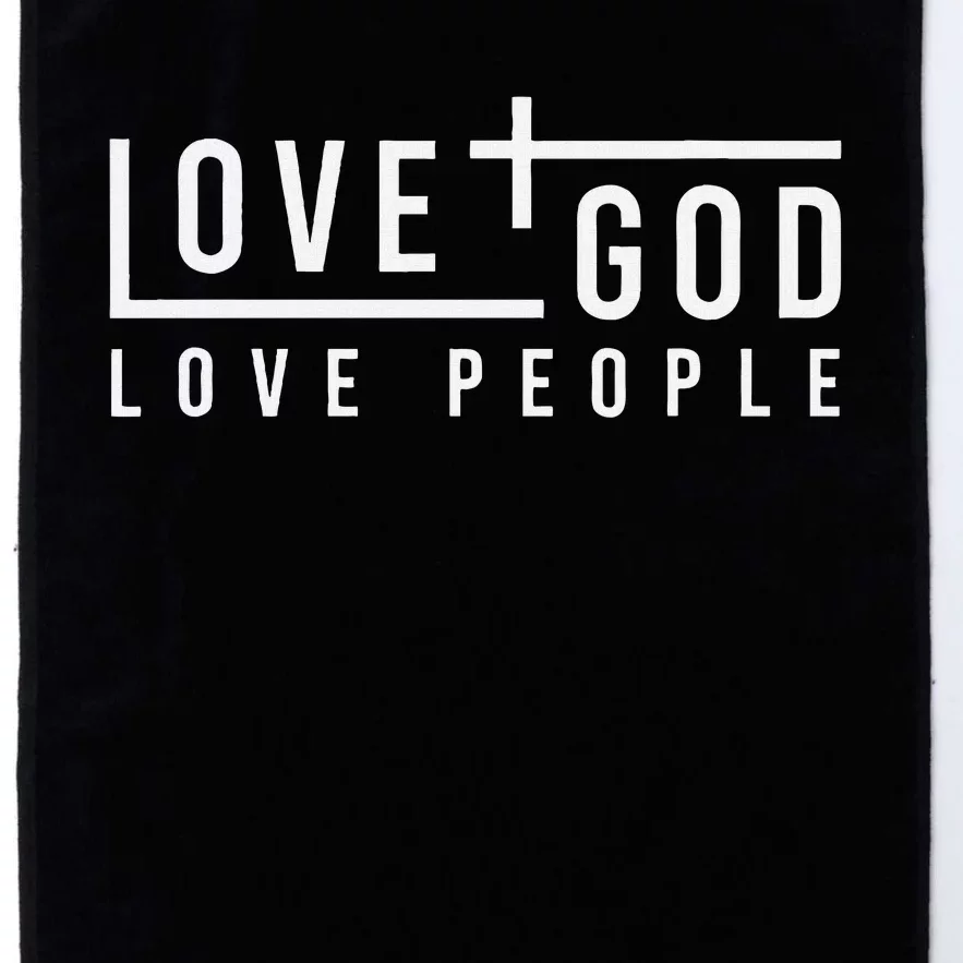 Love God Love People Platinum Collection Golf Towel