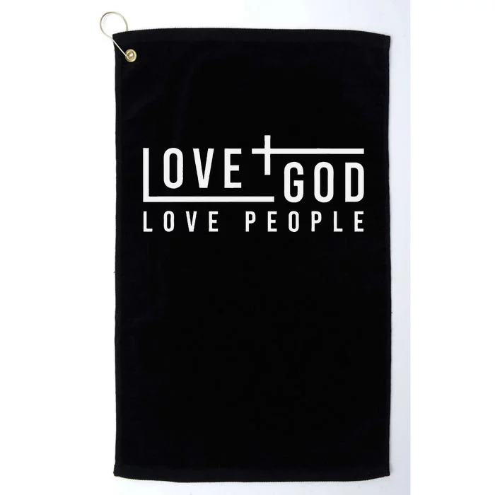 Love God Love People Platinum Collection Golf Towel