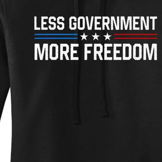 Less Government More Freedom More Liberty Political Women's Pullover Hoodie