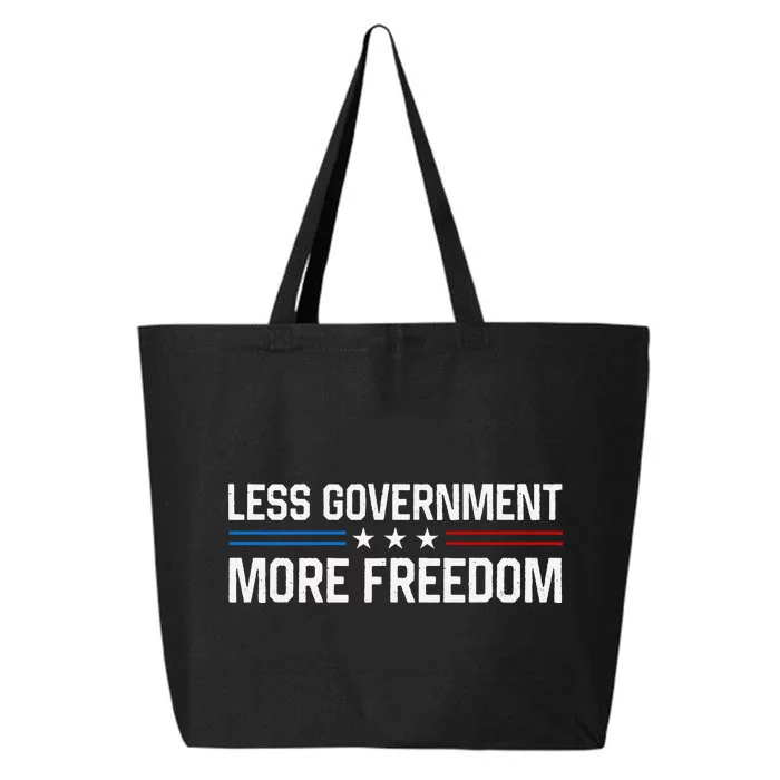 Less Government More Freedom More Liberty Political 25L Jumbo Tote