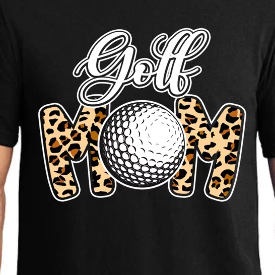 Leopard Golf Mom Life Game Day Mama Mothers Day Funny Gift Pajama Set