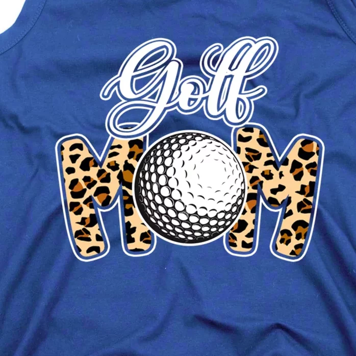 Leopard Golf Mom Life Game Day Mama Mothers Day Funny Gift Tank Top