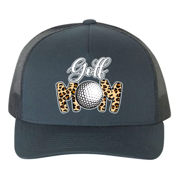 Leopard Golf Mom Life Game Day Mama Mothers Day Funny Gift Yupoong Adult 5-Panel Trucker Hat