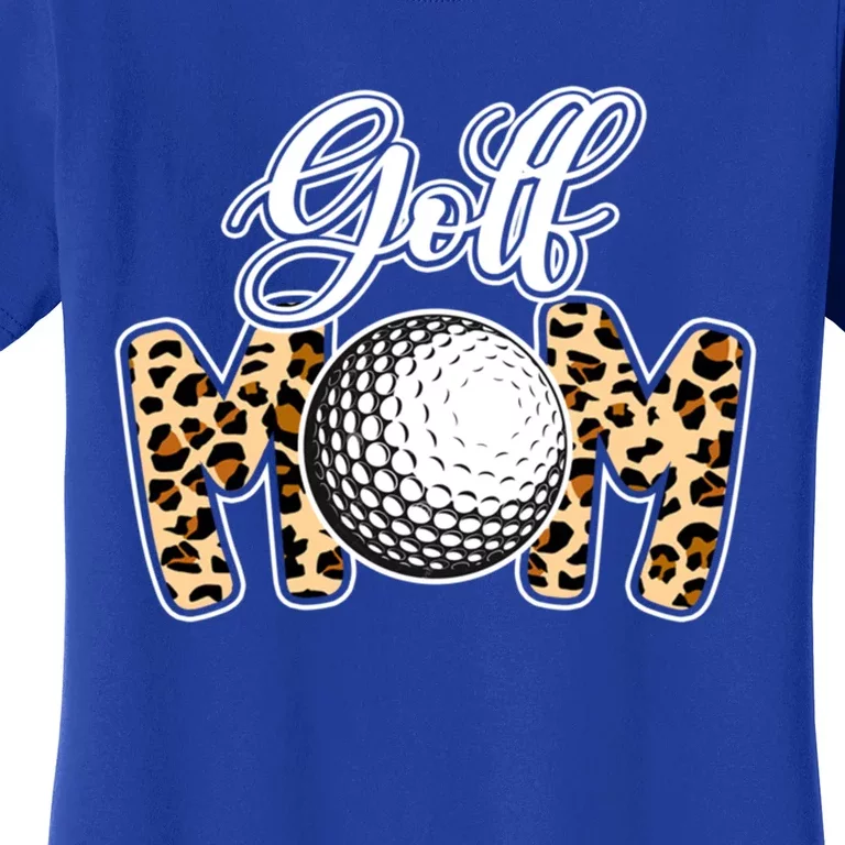 Leopard Golf Mom Life Game Day Mama Mothers Day Funny Gift Women's T-Shirt