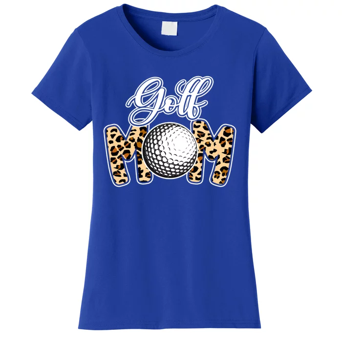 Leopard Golf Mom Life Game Day Mama Mothers Day Funny Gift Women's T-Shirt