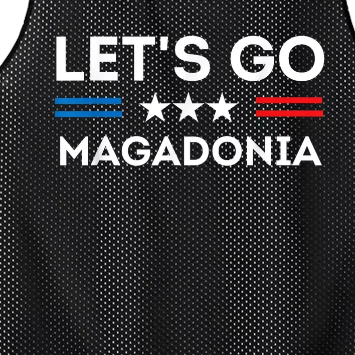 Lets Go MAGADONIA 2024 Trump Supporter Magadonians US Flag Mesh Reversible Basketball Jersey Tank