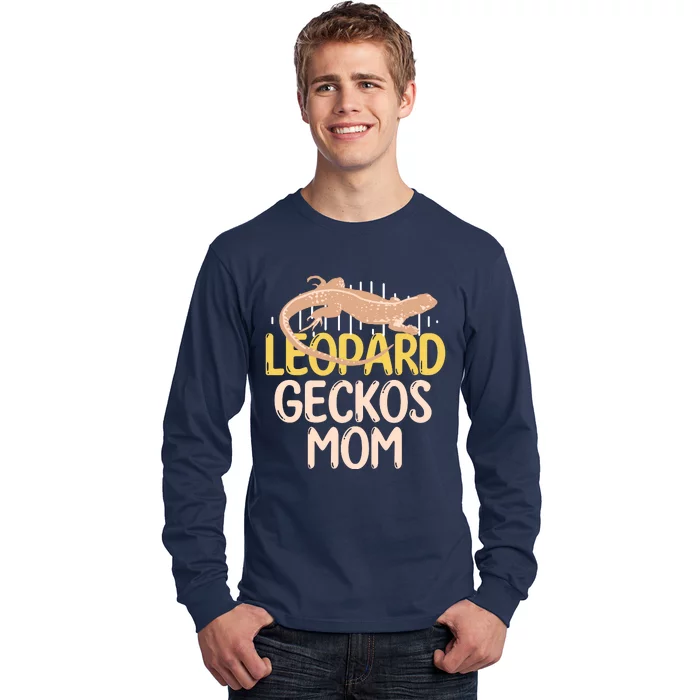 Leopard Gecko Mom Funny Bearded Dragon Mothers Day Long Sleeve Shirt