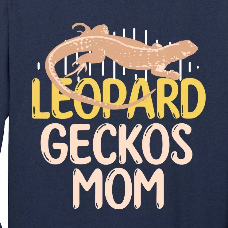 Leopard Gecko Mom Funny Bearded Dragon Mothers Day Long Sleeve Shirt