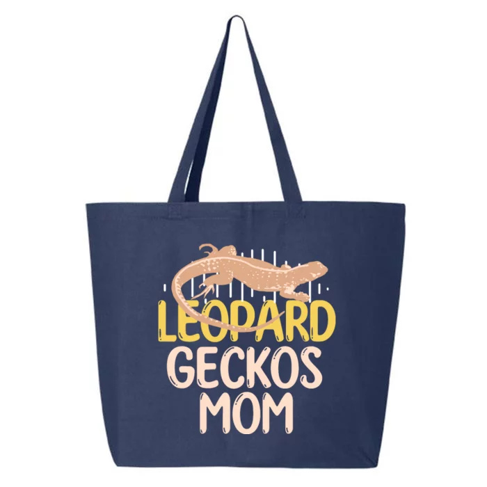 Leopard Gecko Mom Funny Bearded Dragon Mothers Day 25L Jumbo Tote