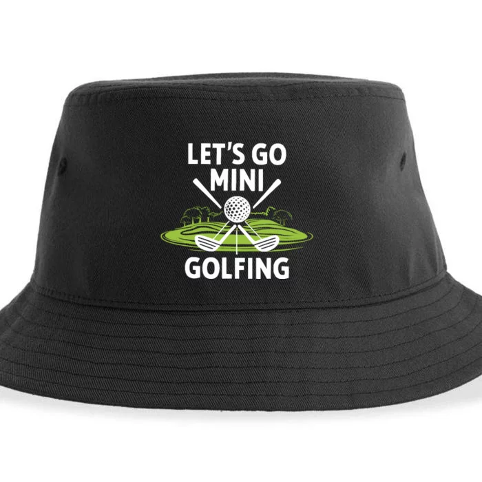 LetS Go Mini Golfing Sustainable Bucket Hat