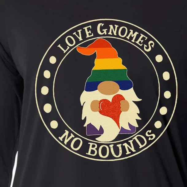 Love Gnomes No Bounds Gnome LGBT Pride Cooling Performance Long Sleeve Crew