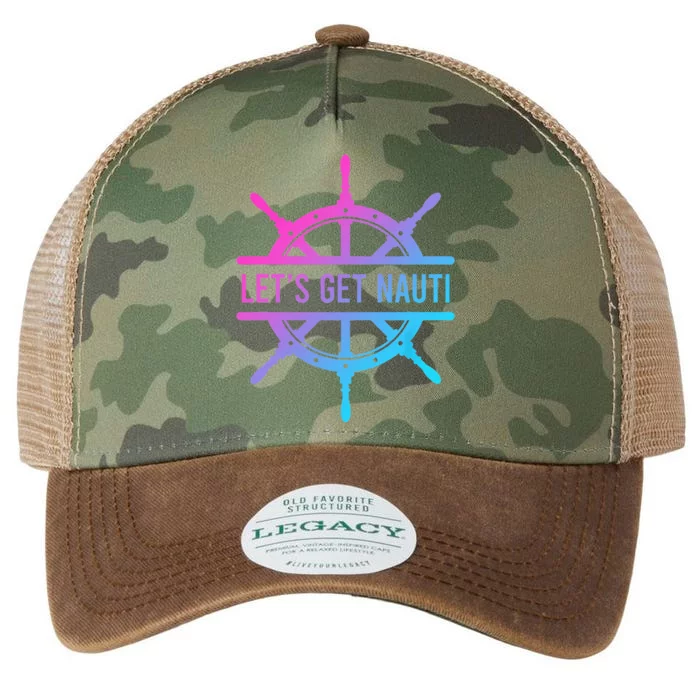 Lets Get Nauti Legacy Tie Dye Trucker Hat