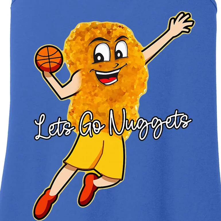 Lets Go Nuggets Chicken Nugget Basketball Player Ladies Essential Tank