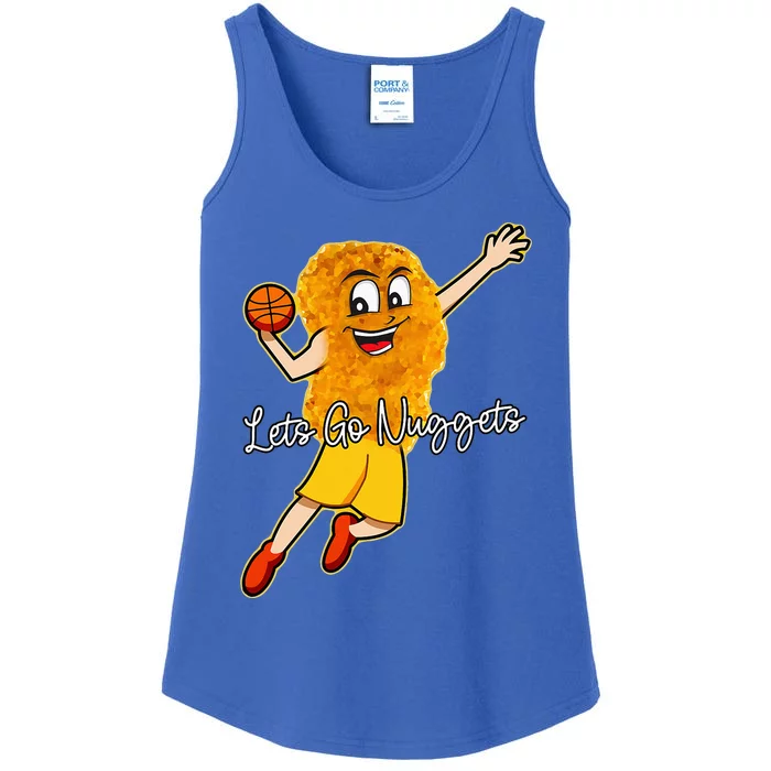 Lets Go Nuggets Chicken Nugget Basketball Player Ladies Essential Tank