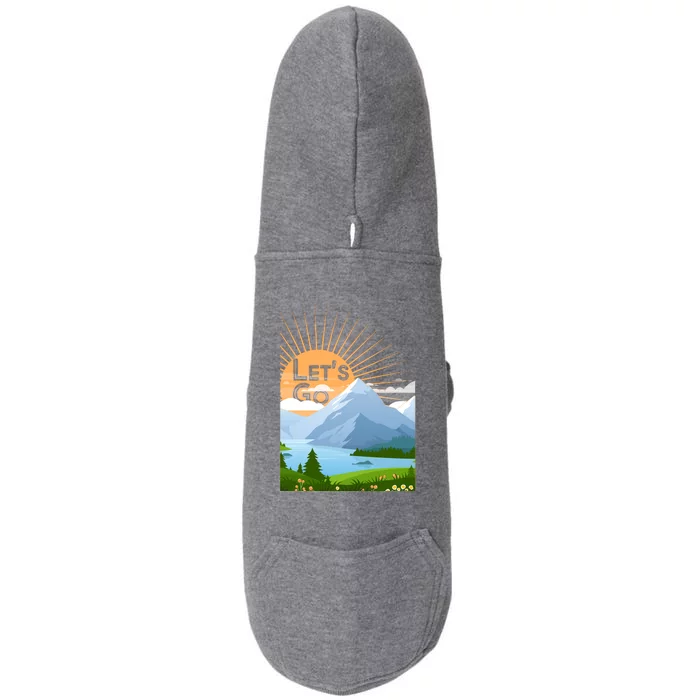 Let's Go Nature Fan Doggie 3-End Fleece Hoodie