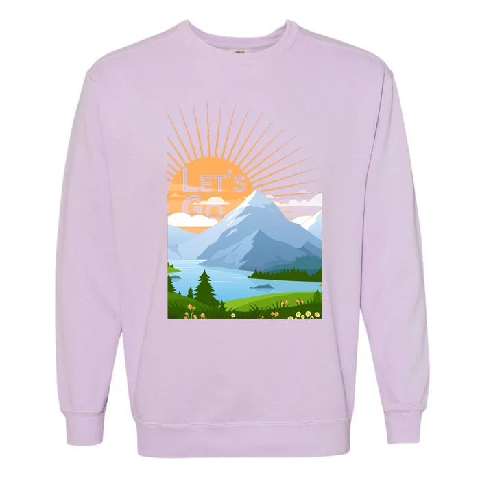 Let's Go Nature Fan Garment-Dyed Sweatshirt