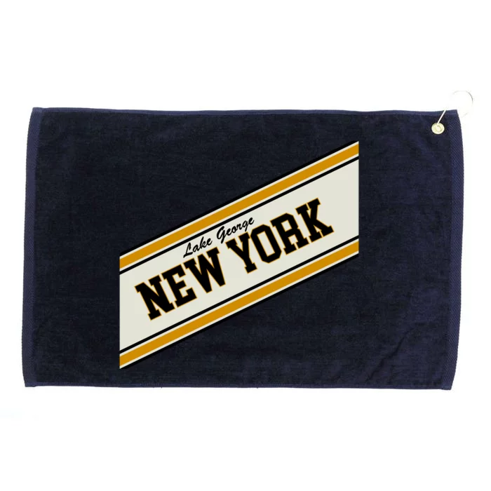 Lake George New York Varsity Logo Grommeted Golf Towel