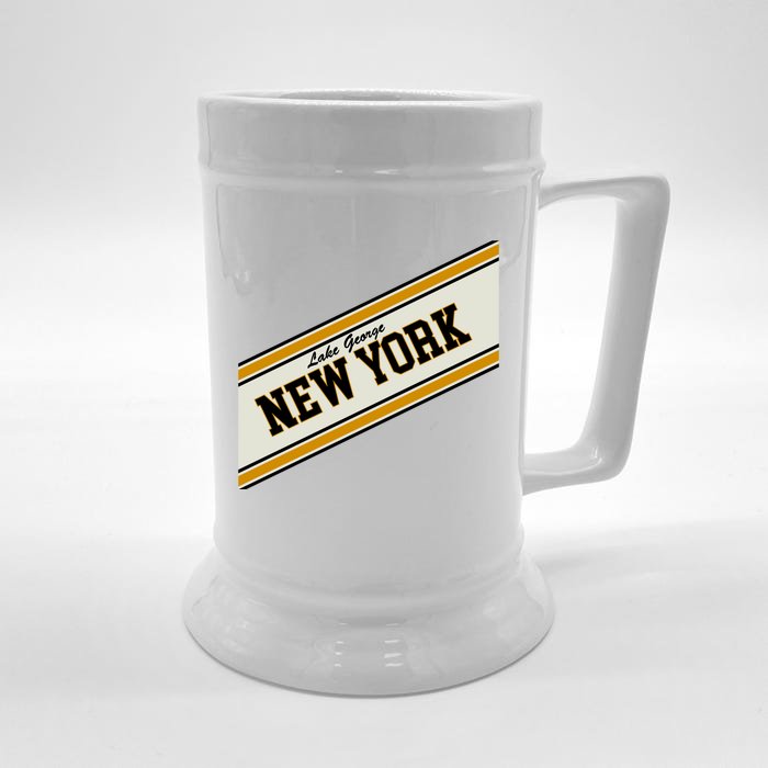 Lake George New York Varsity Logo Front & Back Beer Stein