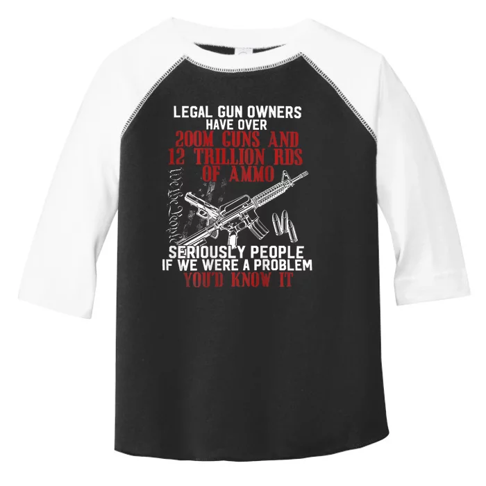 Legal Gun Owners Have Over 200m Guns Toddler Fine Jersey T-Shirt