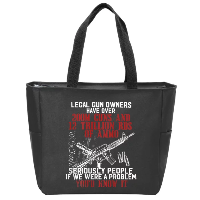 Legal Gun Owners Have Over 200m Guns Zip Tote Bag