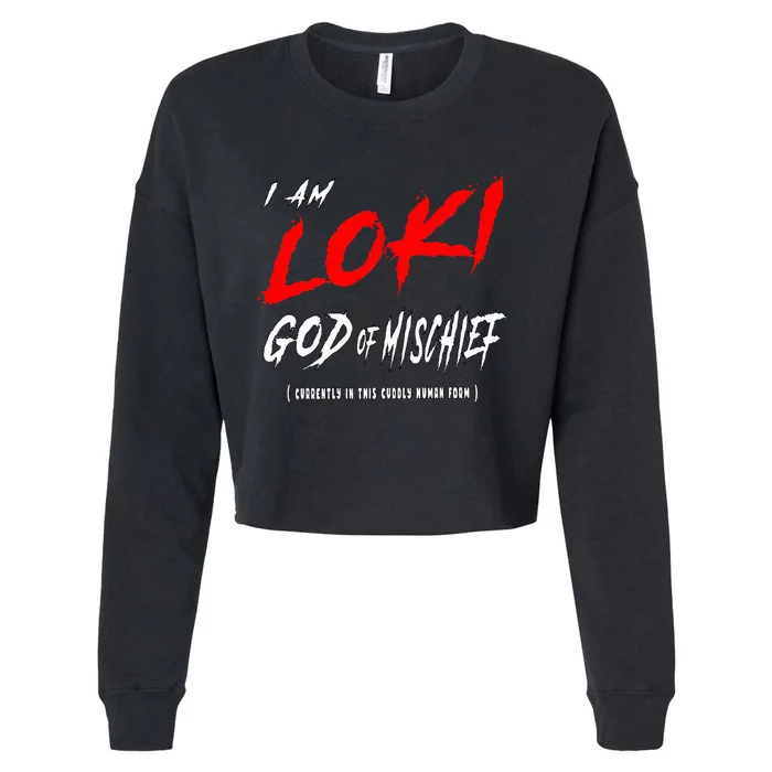 L.O.K.I God Of Mischief L.O.K.I Variant Merchandise Cropped Pullover Crew