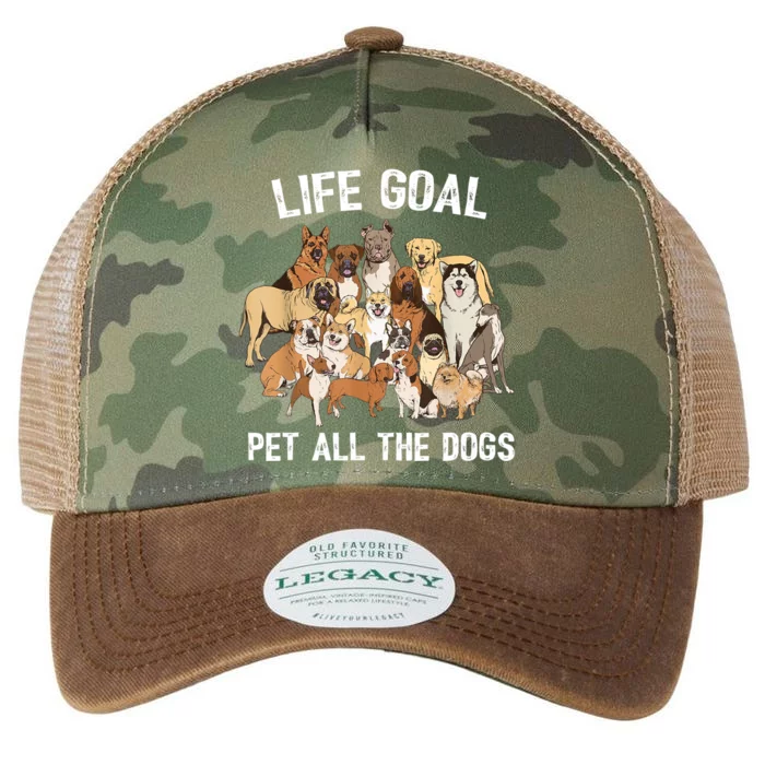 Life Goal Pet All The Dogs Shirt Funny Dog Lover TShirt Legacy Tie Dye Trucker Hat