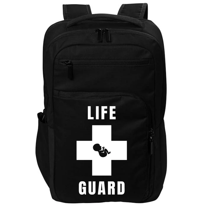 Life Guard Pregnancy Infant Loss Pro Life Stop Abortion Impact Tech Backpack