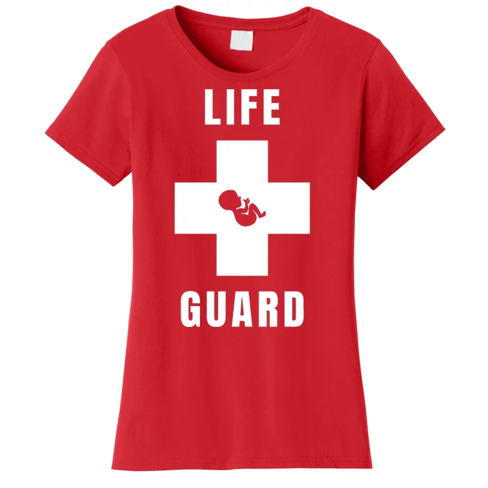 Life Guard Pregnancy Infant Loss Pro Life Stop Abortion Women's T-Shirt