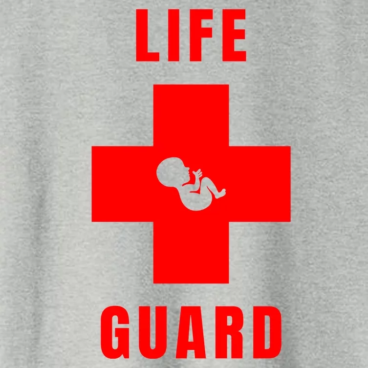 Life Guard Pregnancy Infant Loss Pro Life Stop Abortion Women's Crop Top Tee